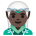 🧝🏿‍♂️ man elf: dark skin tone display on Google